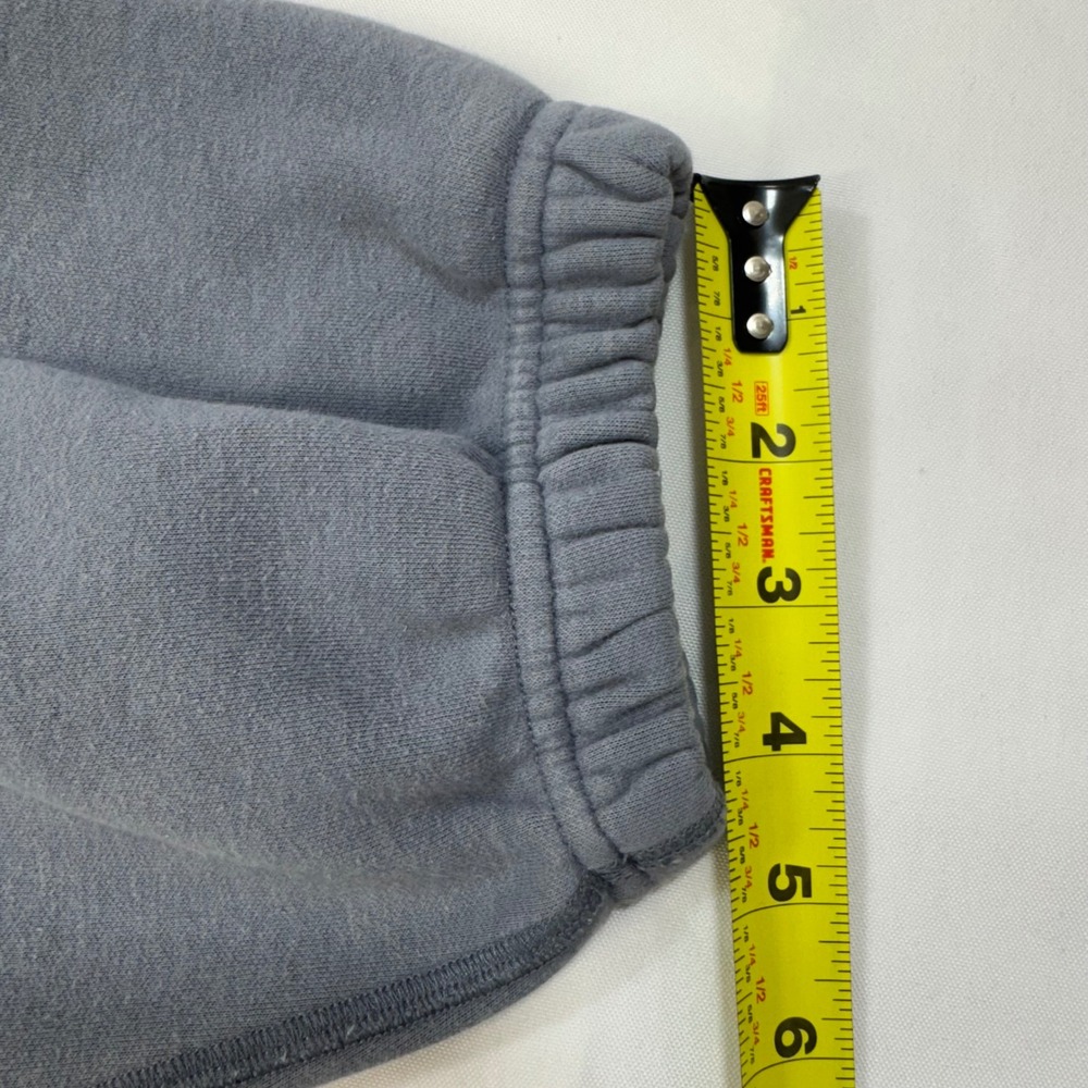 Skims Fleece Lined Jogger Sweatpants Womens Large Cotton Blend Blue Vintage Wash - Picture 9 of 10